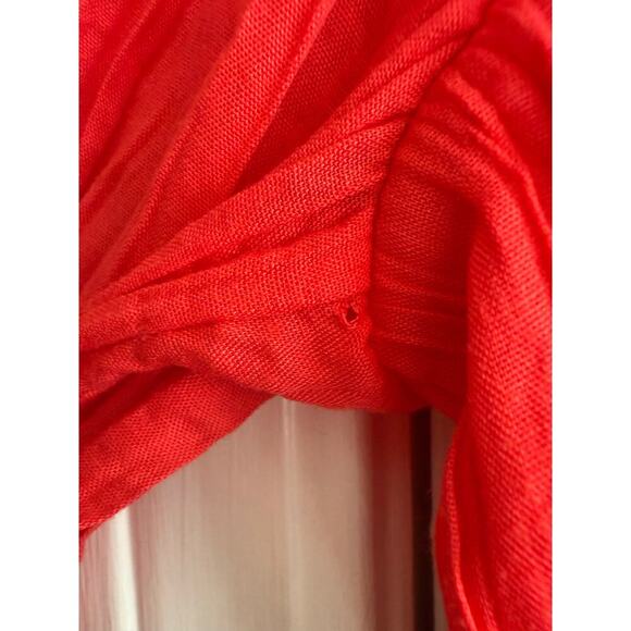 Label by Five Twelve Red Embroidered Boho Long Sleeve Dress size Small - Picture 10 of 10